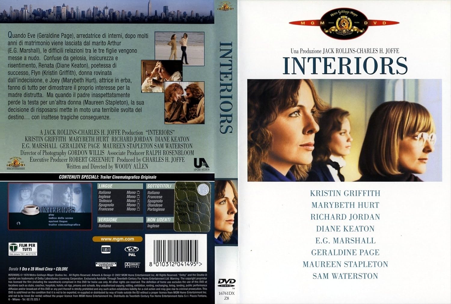 Interiors Dvd 1978 By Diane Keaton Amazon De Woody