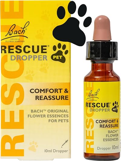 RESCUE Pet Dropper 10ml Calming Drops for Dogs & Cats | Flower Essences