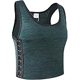 XUJI Transgender FTM Breathable Cotton Elastic Band Colors Chest Binder Tank Top (M-6XL)