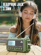 ROCAM Wind Up Radio AM/FM/SW 12000mAh Solar SOS Torch IPX6 Portable view 7