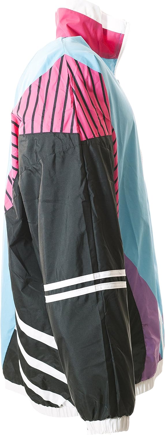 Funny Guy Mugs 80s & 90s Retro Neon Windbreaker at  Men’s Clothing store
