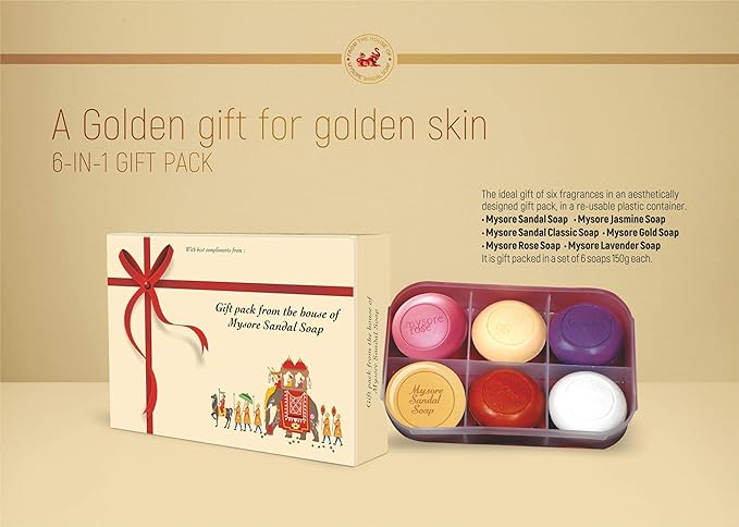 Mysore Sandal Soap Six In One Gift Box Amazon Ca Beauty