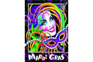 Carson Home Accents FlagTrends Classic Garden Flag, Mardi Gras Party