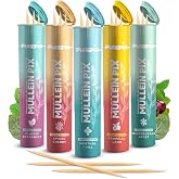 PurePix Mullein Pix Flavored Toothpicks, 5-Flavor Variety Pack | Mullein leaf oil; nicotine-free herbal oral fixation alternative; extra-thick birchwood; kosher and vegan