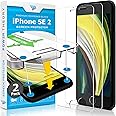 Power Theory 2-Pack Screen Protector for iPhone SE 2nd & 3rd Gen Premium Shatter Resistant Tempered Glass [9H Hardness], Easy