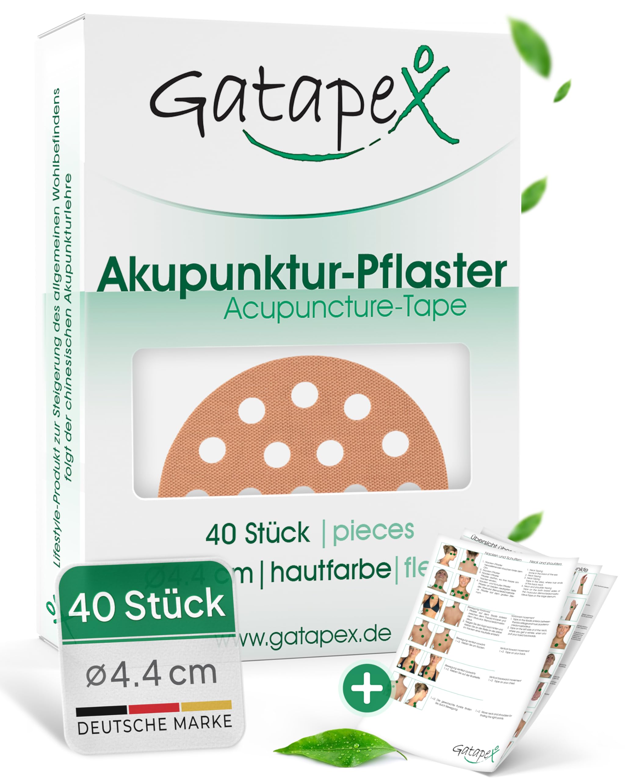 Gatapex Round Acupuncture Plaster (Size L) Skin-Coloured