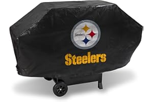 Rico Industries NFL Vinyl Padded Deluxe Grill Cover, 68 x 21 x 35-inches