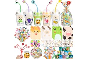 Goodie Bags for Birthday Party, Stationery Return Gifts Party Packs – Cups Cute Pens Mini Notebooks for Goodie Bag Classroom 