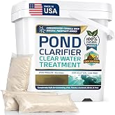 Pond Clear Water Treatment - 16 Pack (8 Month Supply) - Made in The USA | 100% Natural Pond Clarifier for Outdoor Ponds - Pond Bacteria Packets - Safe for Fish, Pets, and Swimming