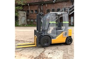 SIDASU Clear Forklift Cover, Weather-Resistant Universal Fit for Up to 8000 Lbs Forklifts, Transparent PVC Material with Water, Wind, Dust Resistance & UV Protection