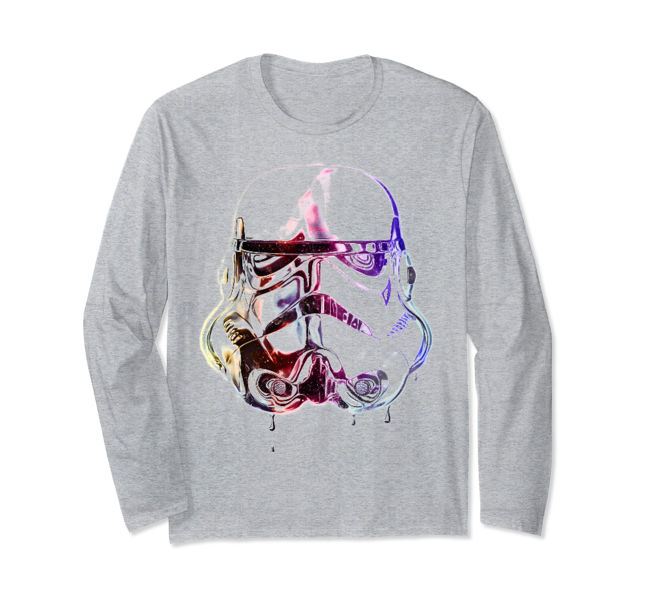 Star Wars Stormtrooper Rainbow Drip Helmet Long Sleeve T-Shirt
