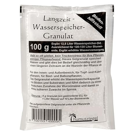 Humusziegel Stockosorb Langzeit Wasserspeicher Granulat, 100 g