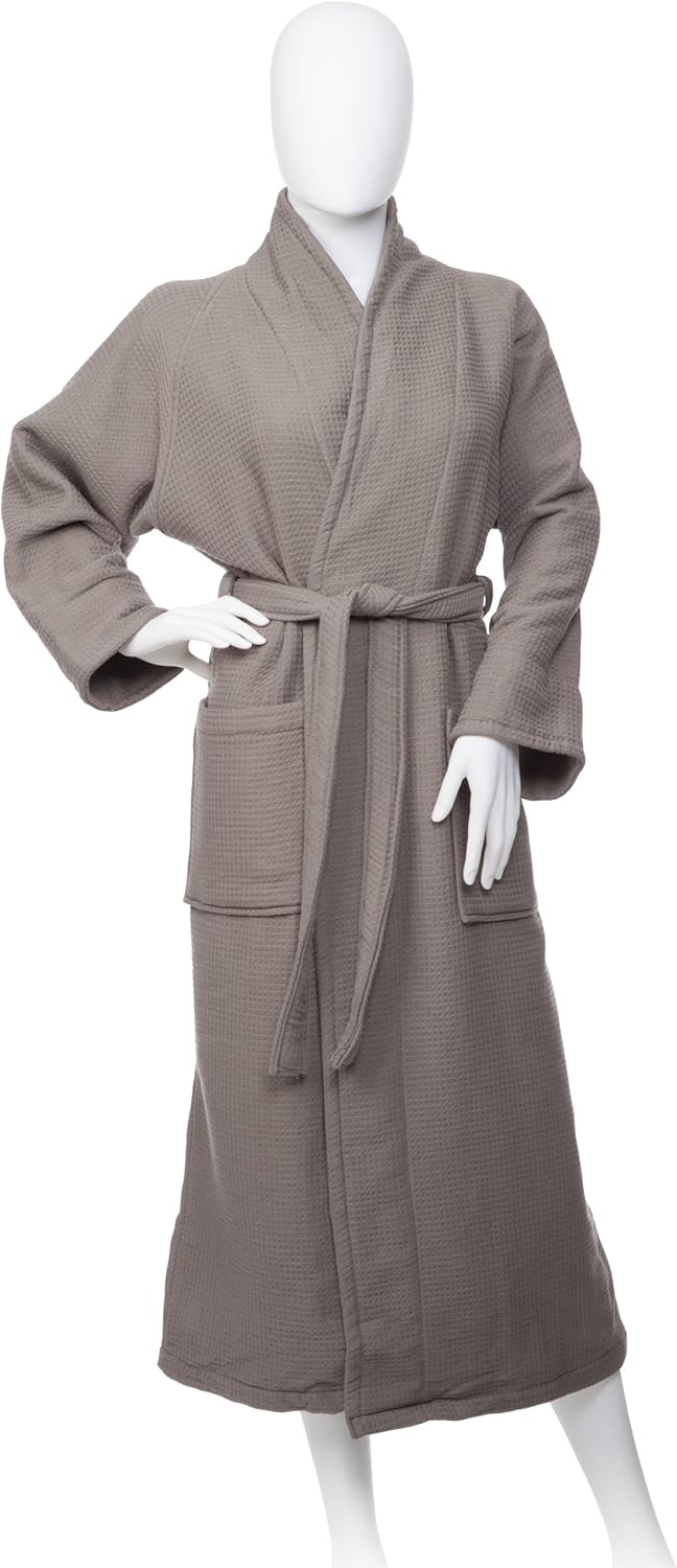 cotton waffle dressing gown mens