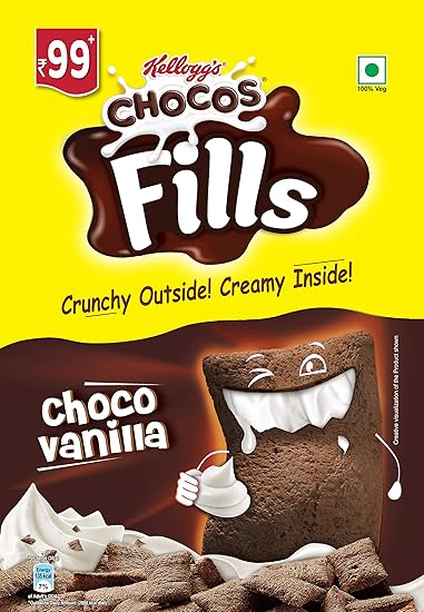 Kelloggs Chocos Fills, Choco Vanilla, 180g