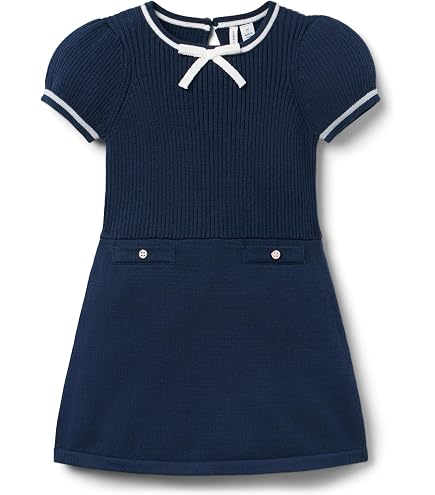 Amazon.com: Janie and Jack Girls Navy Floral Dress (Toddler/Little Kids/Big Kids) Navy Blue2 Big Kid: Clothing, Shoes & Jewelry