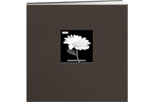 Pioneer 12-Inch by 12-Inch Fabric Frame Scrapbook, Warm Mocha