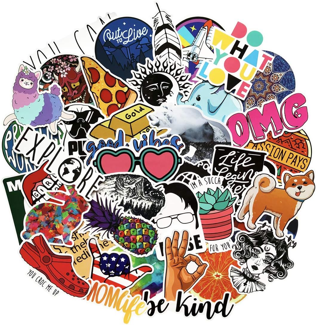 40pcs Waterbottle Stickers Lovely And Fresh Teens Stickers Phone Laptop Stickers Water Bottle Luggage Guitar Bike Skateboard Refrigerator Sticker Decal