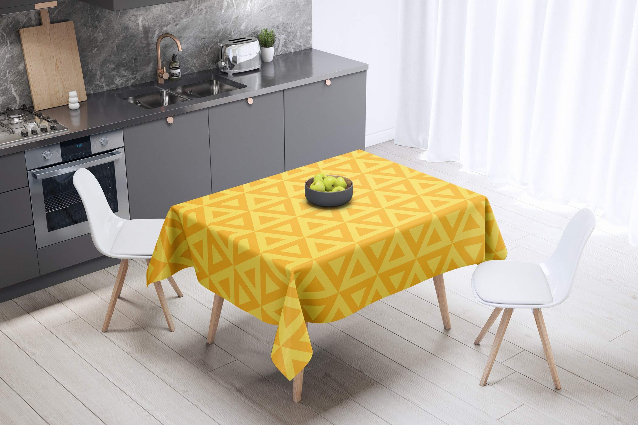 Bonamaison Kitchen Decoration, Tablecloth, 140cm x 140cm - Designed and Manufactured in Turkey