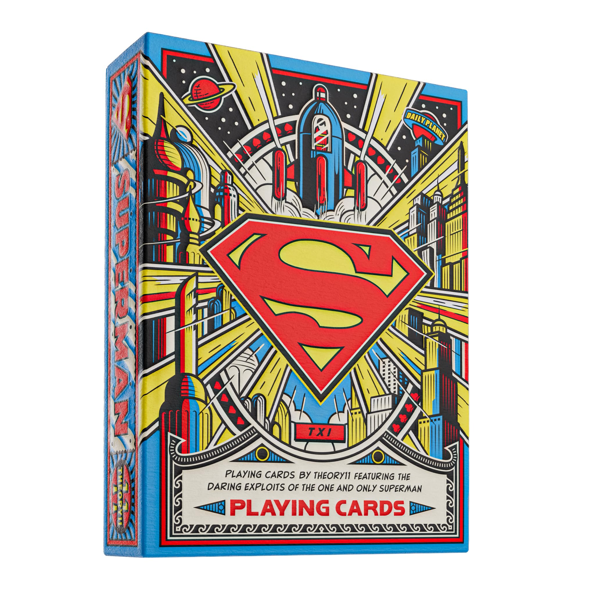 Photo 1 of theory11 Superman Playing Cards, Premium Playing Cards, Poker Size Standard Index, Luxury Playing Cards