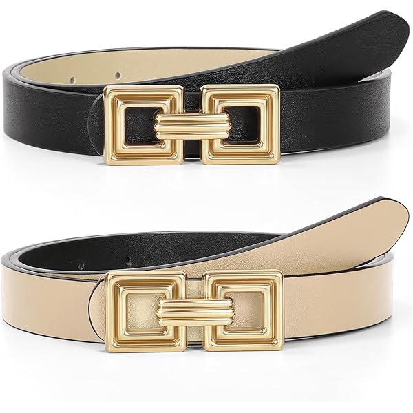 Ceinture Fine En Cuir Lisse à Boucle Croisée- 20 Mm - FABIANA FILIPPI - NOIR - Bongénie