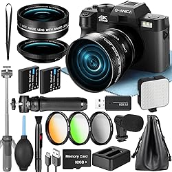 G-Anica 4K Digital Cameras for Photography, 48MP