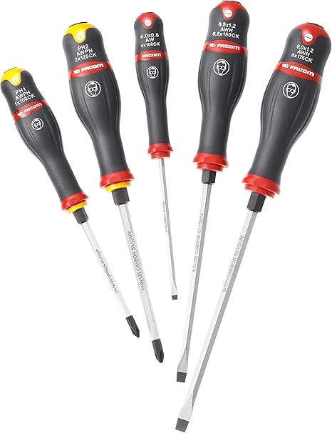 Facom Awck J5pb Jeu De 5 Tournevis Avec Zone De Combat Amazon Fr Bricolage