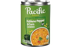 Pacific Foods Organic Poblano Pepper and Corn Chowder, 16.3 oz Can