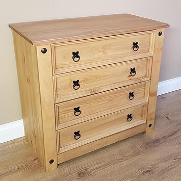 Mercers Furniture Trade Corona Small 4 Drawer Chest Light Fiesta