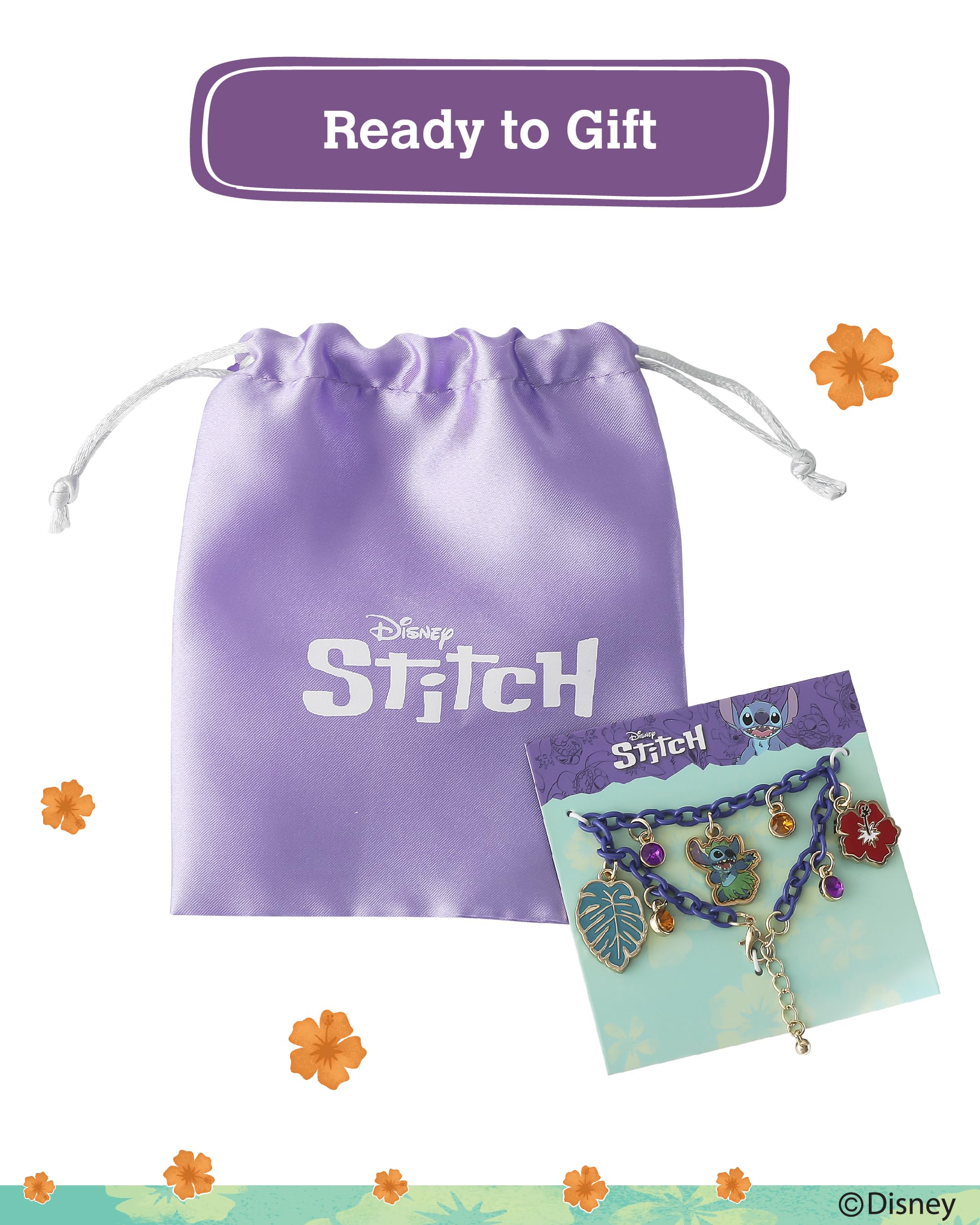Disney Stitch Charm Bracelet for Women 6.5\