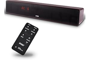 ZVOX Dialogue Clarifying Sound Bar - Patented Hearing Technology, AccuVoice TV Sound Bar with 12 Levels of Voice Boost, 17" Home Theater TV Speakers, Ideal for Smart TVs - AV157 Espresso