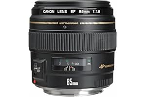 Canon EF 85mm f/1.8 USM Medium Telephoto Lens for Canon SLR Cameras - Fixed (Renewed)