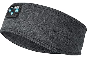 Perytong New Sleep Headphones Bluetooth Headband, Wireless Soft Sleeping Headphones with Ultra-Thin Speakers Perfect for Side Sleepers, Running, Workout, Jogging, Yoga, Travel
