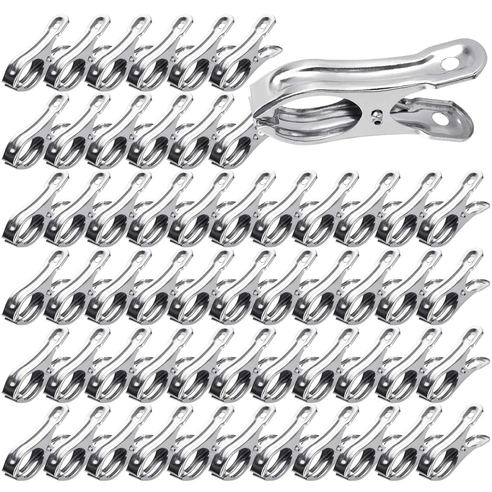 Photo 1 of 200PCS 2 Inch Garden Clips Heavy Duty Greenhouse Clips Stainless Steel Greenhouse Clamps for Netting with Strong Grip to Hold Down Shade Cloth or Plant Cover on Frame Garden Hoops