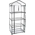Pure Garden 4 Tier Mini Greenhouse with Cover, 27.5 x 19 x 63"