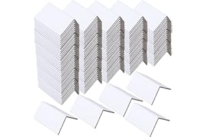 JUTOM Packing Cardboard Edge Protectors 2" x 3" White 3 mm Thickness Edge Protectors Wrapping Paper Corner Guard Furniture Protection Hardware Logistics Shipping Packaging Moving Pallets(240 Pcs)