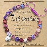OAVOOK 6th 7th 8th 9th 10th 11th 12th 13th Birthday Gifts for Girls Bead Bracelet for Daughter/Granddaughter/Niece/Friends/Sisters