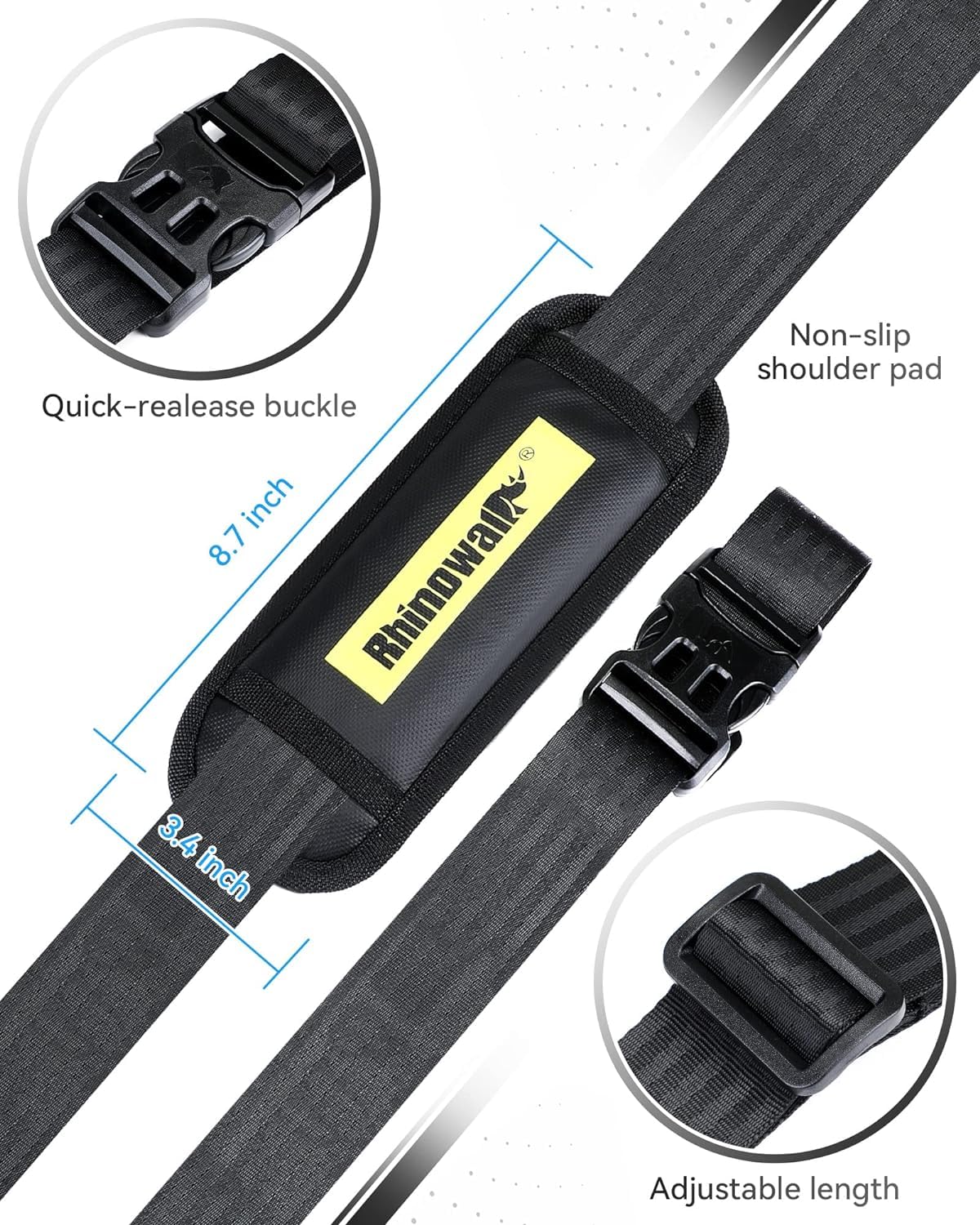 Scooter Shoulder Strap, 71-inch Carrying Scooter with Adjustable Carrying Strap and Extra-Thick Anti-Slip Shoulder, Scooter Strap for Electric Scooter, Bikes, Balance Bikes, Yoga Mat, Ski Board