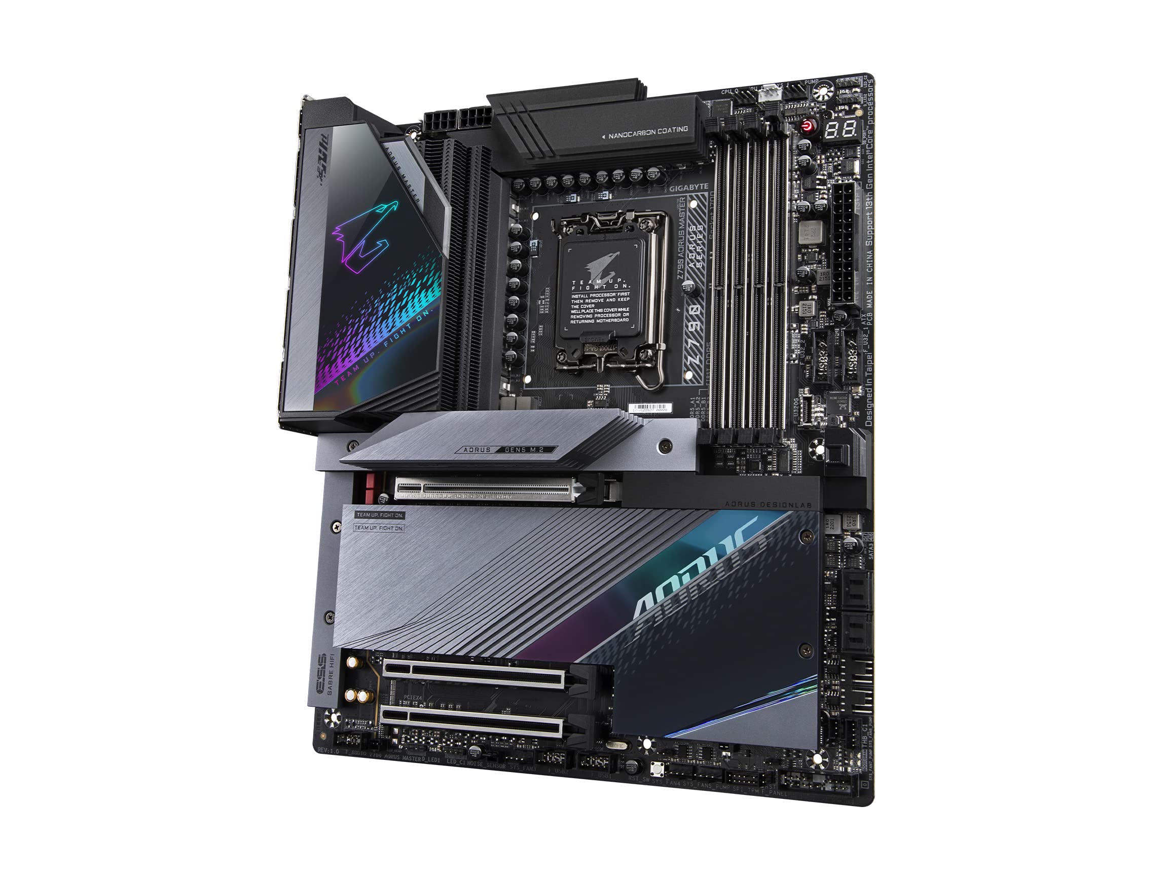 GIGABYTE Z790 AORUS Master EATX Motherboard with DDR5, PCIe 5.0, WiFi 6E, 10GbE LAN, Q-Flash Plus