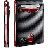 Zitahli Money Clip Wallets for Men,Slim Bifold Wallet 10-12 Cards, Mens Leather Wallet with ID Window,RFID Blocking Thin Minimalist Credit Card Holder,Gifts for Him