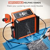 Preciva Soldering Fume Extractor UK Plug, 8 Active Carbon Filters, 2 Clips view 3