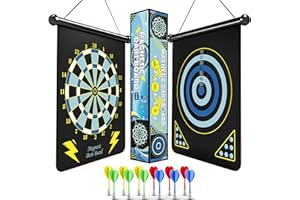ALREMXUO Magnetic Dart Board for Kids, Teen Boys Gift Ideas for Teenage, Cool Stuff, Toys for Girls Age 6 7 8 9 10 11 12 13 14 15 16 Years, Stocking Stuffers for Christmas, Room Decor, Blue