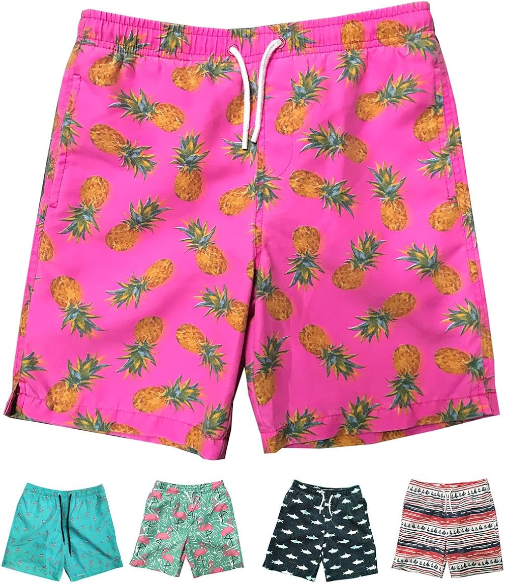 INGEAR Little Boys Quick Dry Beach Board Shorts Kids Swim Trunk Swimsuit Beach Shorts Swim Trunk for Boys