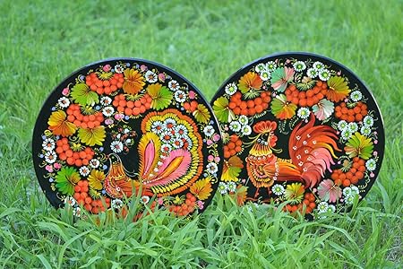 Decorative Wall Plates Set Of 2 Handmade Wood Plates Homemade Home