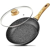 10 Inch Frying Pan with Lid, Nonstick Frying Pan with Lid,10 Inch Skillet Nonstick with Bakelite Handle，Induction Frying…