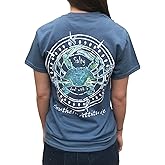 Southern Attitude Salty Deal with It Crab Sunset Orange Short Sleeve T-Shirt