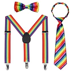 Kajeer Kids Suspender Bowtie Necktie Sets