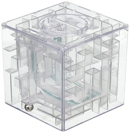 Money Puzzle Maze Bank Box Brain Teaser Hammond Toys Brand