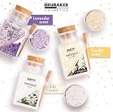 BRUBAKER Bath Salt Set 3x400g Lily Vanilla Lavender Natural Extracts Wellness view 7