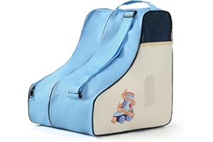 Boulder Bee Roller Skate Bag, Ice Skate Bag for Women with Adjustable Shoulder Strap, Shoe Bag for Ice Skating/Inline Skates, for Both Kids and Adults