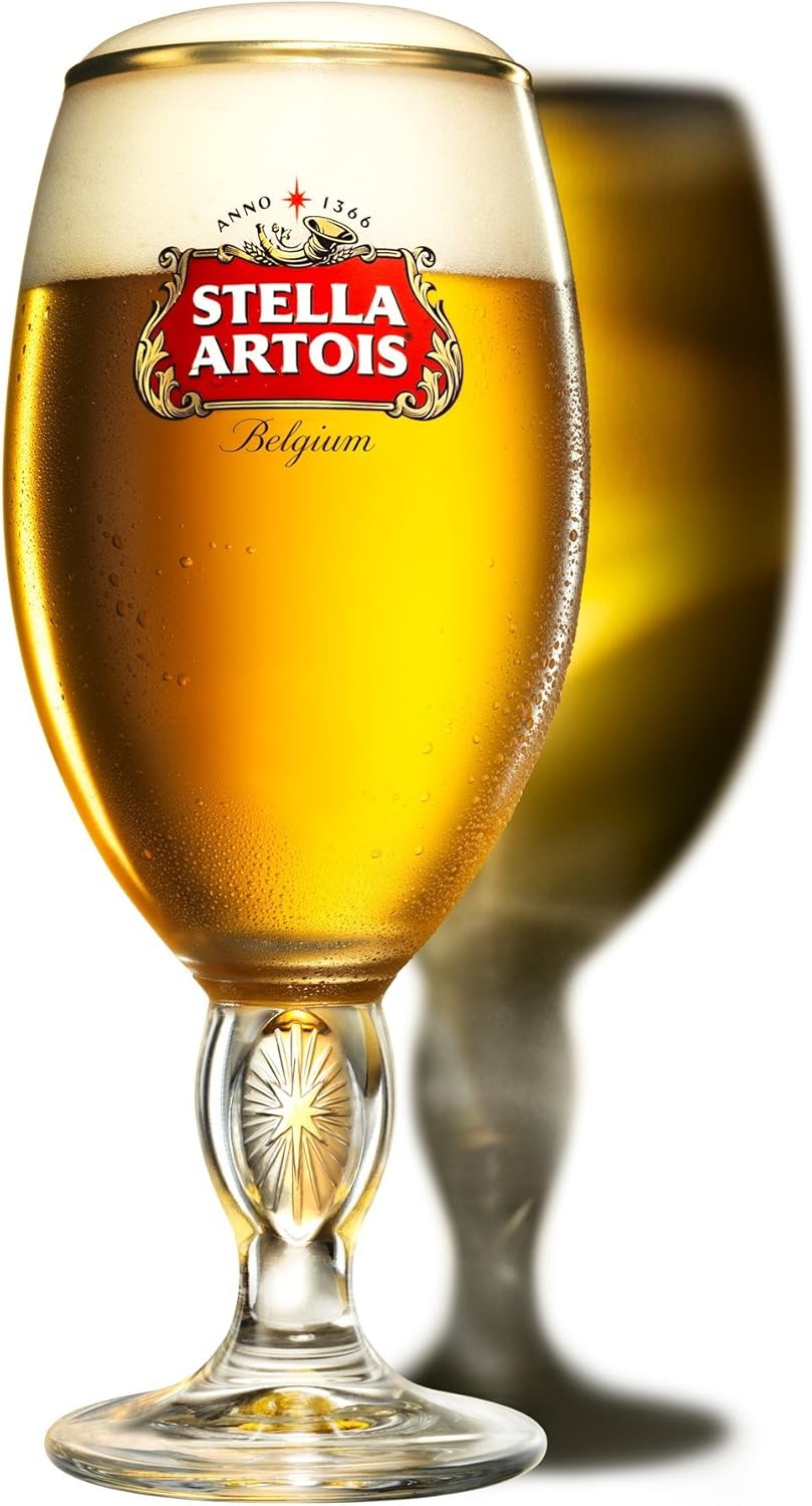 Amazon Com Stella Artois Chalice Glass Belgium Script 40cl 4 Pack Beer Glasses Amazon Com Stella Artois Chalice Glass Belgium Script 40cl 4 Pack Beer Glasses